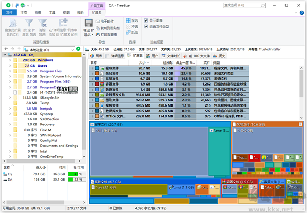 TreeSize(磁盤數據管理工具)